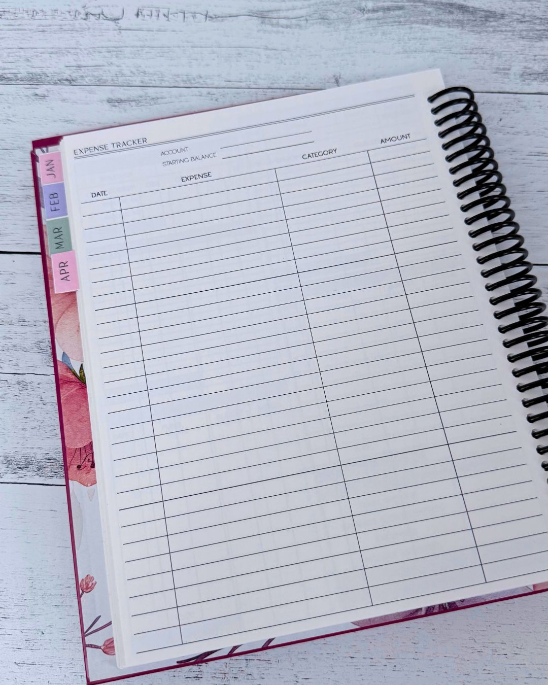 BLOSSOM | 12 MONTH BUDGET PLANNER