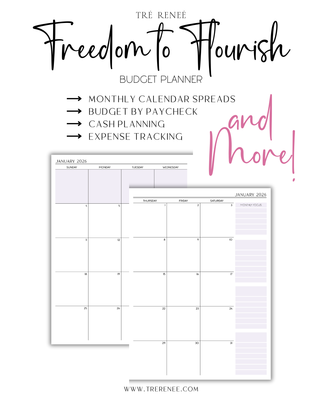 BLOSSOM | 12 MONTH BUDGET PLANNER
