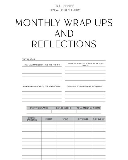 BLOSSOM | 12 MONTH BUDGET PLANNER