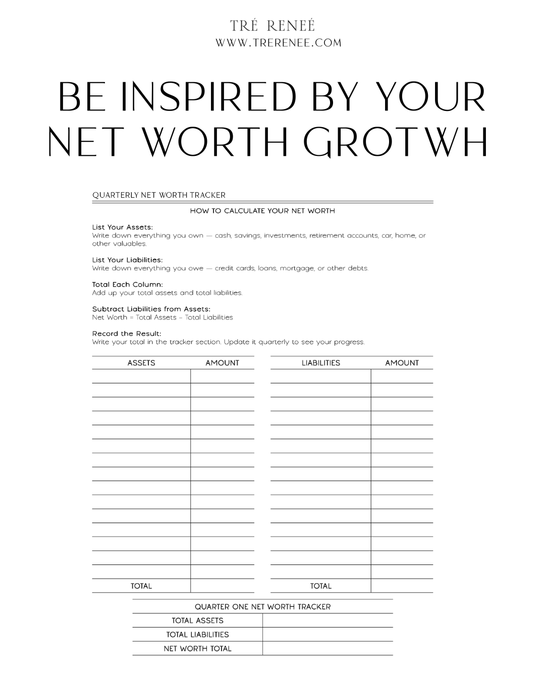 BLOSSOM | 12 MONTH BUDGET PLANNER