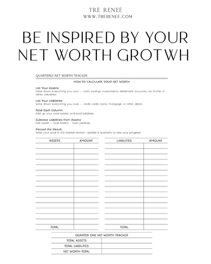 BLOSSOM | 12 MONTH BUDGET PLANNER